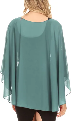 Miniatura 2 de Sakkas Anya - Capa de gasa suave para mujer, para boda, dama de honor, novia, bolero