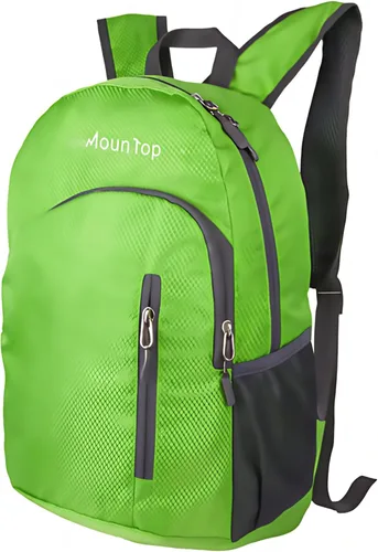 Miniatura 2 de MounTop Mochila resistente al agua plegable ligera al aire libre para viajes senderismo equitación Verde