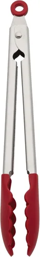 Miniatura 3 de KitchenAid Pinzas de acero inoxidable con punta de silicona, 12 pulgadas, color negro