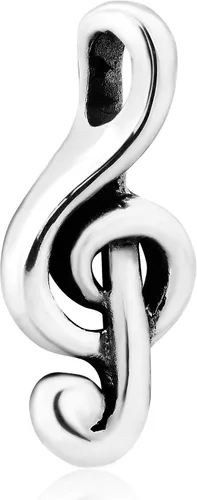 Miniatura 2 de Treble Clef .925Plata Esterlina Musical Colgante