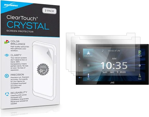 Miniatura 9 de BoxWave Protector de pantalla compatible con JVC KW-V66BT – ClearTouch Anti-Glare (2 unidades), antihuellas mate