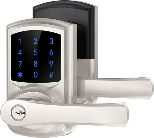 Miniatura 11 de Signstek Entrada sin Llave, Cerradura de Puerta Digital Smartcode para Puerta Principal, Cerradura de Puerta con Teclado con Manija y Llave