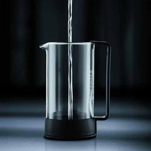 Miniatura 4 de Bodum Cafetera de prensa francesa Brazil de 34 onzas, vidrio de borosilicato resistente al calor, negro - Fabricado en Portugal