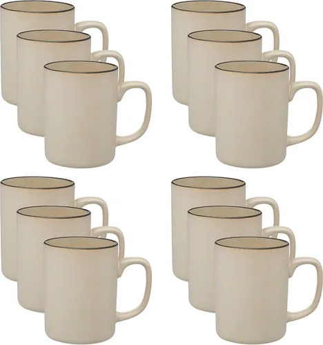 Miniatura 9 de Juego de 12 tazas personalizadas de cerámica mate El Grande de 20 onzas, paquete personalizado a granel, perfectas para té, espresso, capuchino