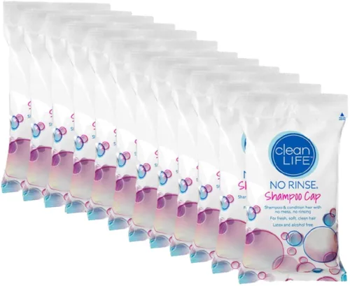 Miniatura 6 de Cleanlife Products No-Rinse - Gorro de champú (2 unidades), sin agua, sin enjuague, sin enjuague, para lavar y acondicionar el cabello, para bañar a