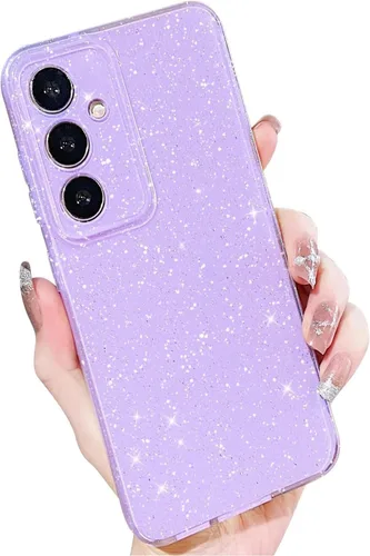 Miniatura 42 de MINSCOSE Compatible con Samsung Galaxy S22 Plus Case, Bonito Color Neón Brillante, con Purpurina Brillante Delgada Resistente a Golpes de Silicona