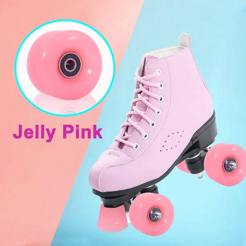 Miniatura 2 de Juego de 8 ruedas de patinaje cuádruple iluminadas, 82A 1.260 in x 2.283 in, ruedas luminosas para patines cuádruples para interiores o exteriores