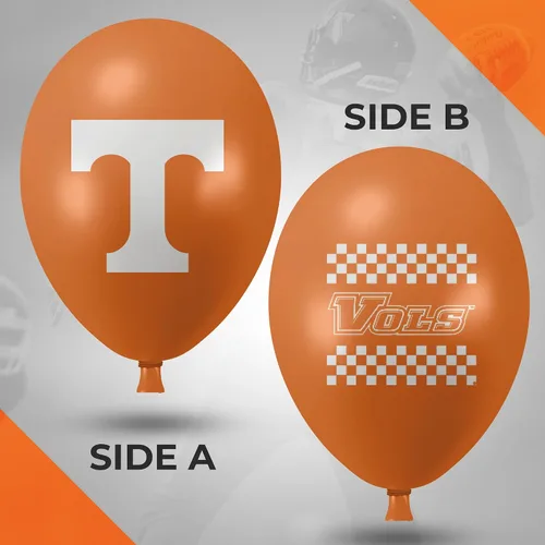 Miniatura 2 de Tennessee Volunteers Balloons - Paquete de 10 logotipos oficiales de 11 pulgadas, globos de látex de calidad de helio, perfectos para la celebración