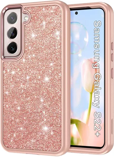 Btscase Funda para Samsung Galaxy S22 Plus 5G, Patrón de Mármol 3 en 1 Resistente Uso Rudo a Prueba de Golpes Cuerpo Completo Rugosa PC Dura +