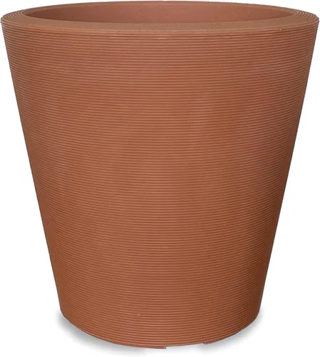 Miniatura 20 de Crescent Garden Madison Planter– Maceta resistente a la intemperie, doble pared para interiores y exteriores con orificio de drenaje, contenedor