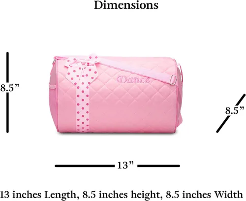 Miniatura 5 de Bolsa de lona acolchada con lazo para niñas, Rosado