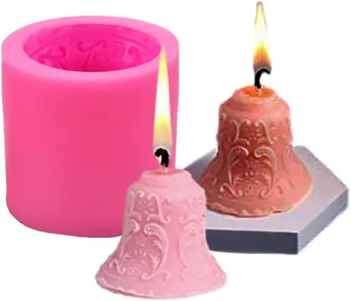 Miniatura 8 de Cestony Molde de silicona con tema navideño para hacer velas de resina para aromaterapia, velas de cera jabón, flor espécimen de arcilla artesanal