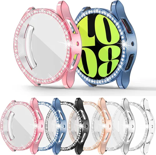 Miniatura 13 de RICHONE Compatible con Samsung Galaxy Watch 5 y Watch 4 y FE 40 mm Protector de pantalla Estuches de strass, Accesorios de cubiertas protectoras