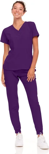 Miniatura 67 de Natural Uniforms Conjunto de ropa quirúrgica elástica para mujer con tallas regulares y pequeñas