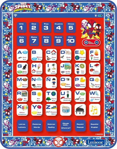 Miniatura 8 de LEXiBOOK Unicorn Tableta Educativa Bilingüe de Aprendizaje Interactiva, Juguete para Aprender Letras del Alfabeto, Números, Palabras, Ortografía
