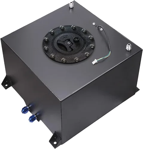 Miniatura 9 de Celda de combustible de aluminio pulido de 2.5 galones con sensor de nivel de tapa negro