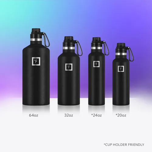 Miniatura 5 de IRON °FLASK Frasco de hidratación para acampar y senderismo con boquilla, botella de agua deportiva de acero inoxidable con aislamiento de boca