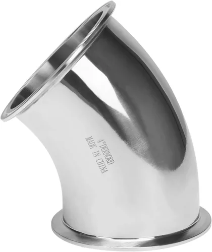 Miniatura 10 de DERNORD Codo de 45 grados Tubo de 1 pulgada OD Acero inoxidable 304 Montaje de tubería Se adapta a Tri Clamp 1.5 pulgadas