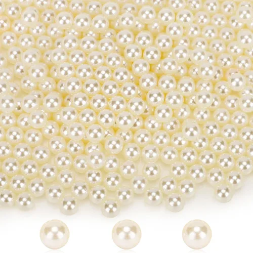 Miniatura 12 de Suream 7500 cuentas pulidas sin agujeros para organizador de brochas de maquillaje, perlas redondas brillantes para relleno de jarrón, cuentas