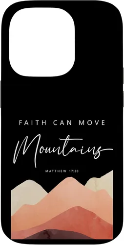 Miniatura 17 de iPhone 12/12 Pro Faith Can Move Mountains - Funda cristiana inspiradora Mateo 17 20