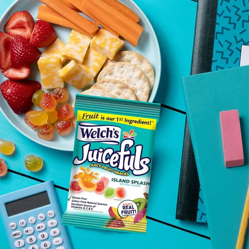 Miniatura 3 de Welch's Juicefuls - Bocadillos de frutas jugosas, salpicaduras de isla, sin gluten, bolsas de tamaño compartido de 4 onzas (paquete de 3)