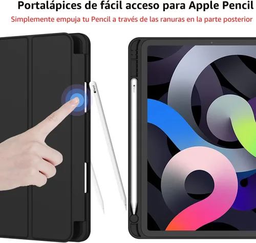 Miniatura 3 de iMieet Funda para iPad Air de 11 pulgadas M3 (2025) / M2 (2024), iPad Air de 5ª/4ª generación 2022/2020 de 10.9 pulgadas con soporte para lápices
