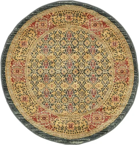 Miniatura 19 de Unique Loom Palace Collection - Alfombra de área Jefferson (2 pies x 3 pies 1 pulgada, rectangular, crema/caramelo)