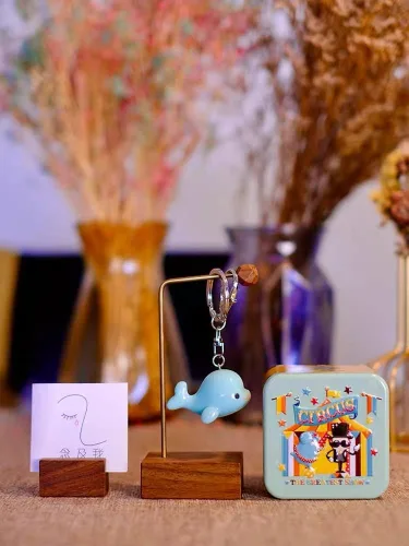 Miniatura 6 de 20 ganchos giratorios con cierre de langosta, clips de gatillo con anillo de llavero dividido plano y 8 clips giratorios de forma para hacer Latón