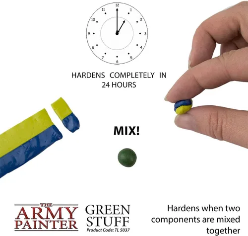 Miniatura 3 de Green Stuff": Kneadatite (masilla para esculpir). Army Painter