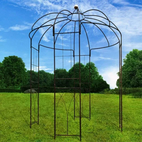 Miniatura 3 de OUTOUR glorieta de metal de 4 lados con diseño de pajarera para exteriores