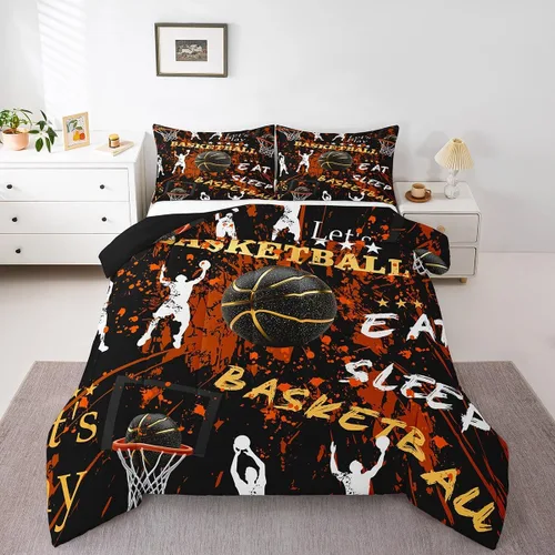 Miniatura 31 de Eat Sleep - Juego de edredón de natación para niños y niñas, ropa de cama temática de natación, juego de cama de natación, juego de deportes Nadar 03