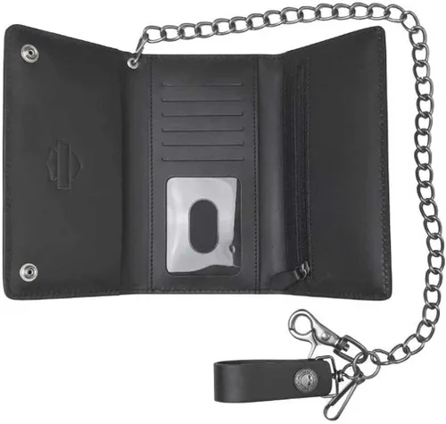 Miniatura 2 de Harley-Davidson COREM03-BLK - Cartera para hombre diseño de calavera