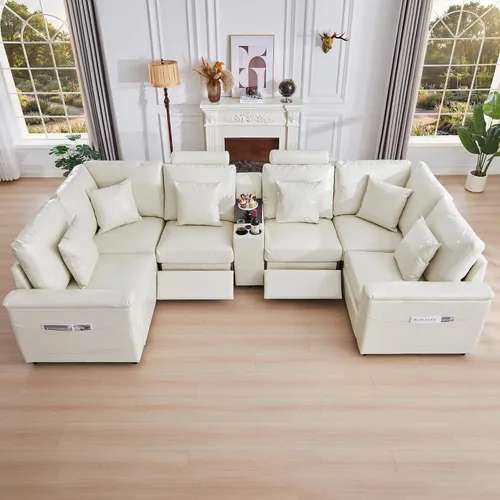 Miniatura 44 de RARZOE Módulo de Reposabrazos para Sofá Seccional Modular, Reposabrazos de Pana Módulo de Sofá Modular Parte Lateral para Sala de Estar Sofá
