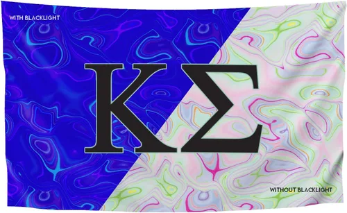 Miniatura 37 de Greek Club Sorority & Fraternity - Bandera de luz negra, 3 pies x 5 pies, licencia oficial, tapiz, exhibición, poliéster, pancarta de letras, CHI