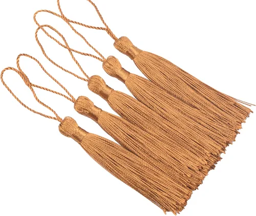 Miniatura 15 de KONMAY, borlas pequeñas y suaves, con bucles para proyectos de bricolaje, hechas a mano, sedosas, de 3.5 pulgadas, 20