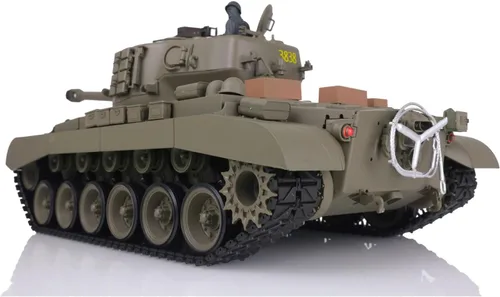 Miniatura 4 de US in Stock, 2.4GHz Heng Long, 1/16 Escala M26 Pershing RTR RC Tanque - Torreta giratoria de 340°, Unidad Somke, Combate Infrarrojo, Barril