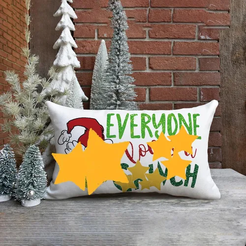 Miniatura 2 de AOFANGGO Funda de almohada de Navidad de 12 x 20 pulgadas, decoración navideña, funda de cojín rectangular para cama, silla, sofá