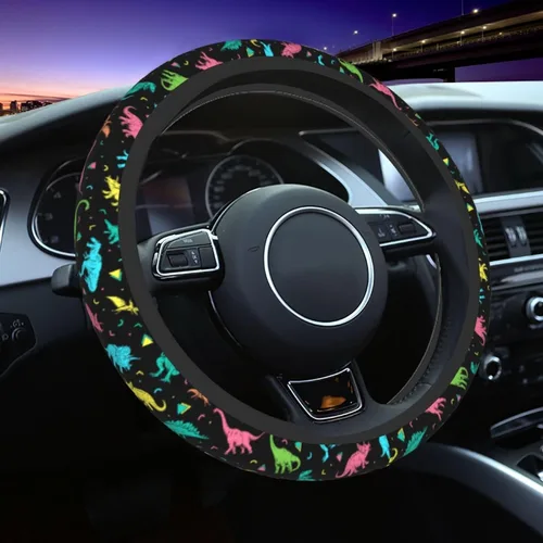 Miniatura 24 de Funda para volante MINIOZE de ojos malvados azules con luna mágica, accesorios para automóvil, linda para mujeres y niñas, universal de 15 pulgadas