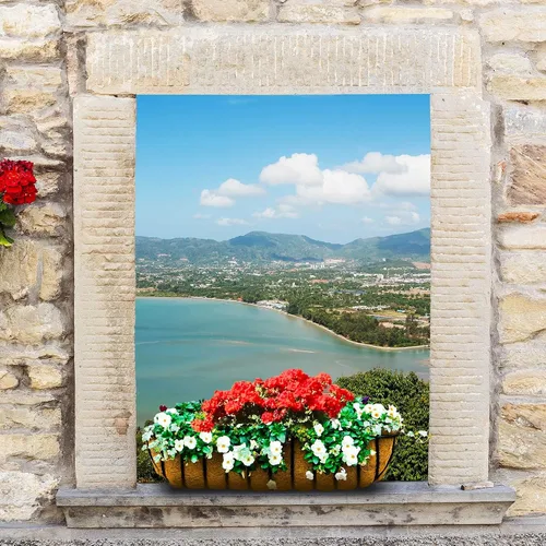 Miniatura 6 de Blulu 4 forros de coco para macetas de 24 pulgadas, caja de ventana de fibra de coco natural, repuesto para caja de ventana colgante, maceta