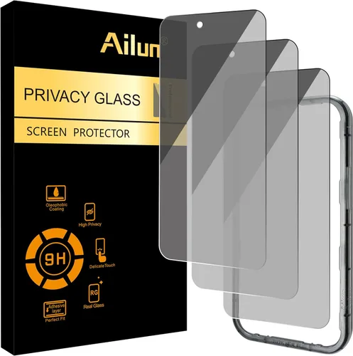 Miniatura 18 de Ailun Protector de pantalla de privacidad para iPhone 16e / iPhone 14 / iPhone 13 / iPhone 13 Pro [6.1 pulgadas] paquete de 2 fundas de vidrio
