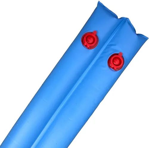 Miniatura 2 de Pool Mate Paquete de 5 bolsas de agua clásicas de doble cámara azul para piscina, vinilo de 0.013 in de grosor, pesos de cubierta, tubos de agua
