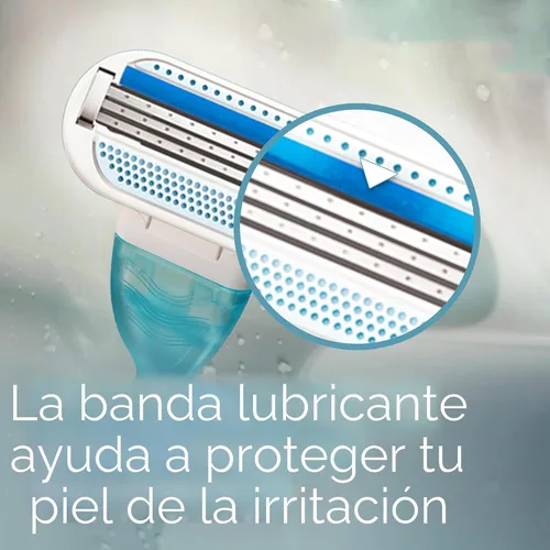 Miniatura 5 de Gillette Venus Mango de afeitar Smooth para mujer + 6 recambios con mango de gel de agarre suave