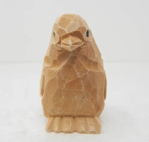 Miniatura 5 de Selsela Figura de pájaro de madera pintable para bricolaje, sin terminar, pintura tu propia escultura personalizada, estatua de artesanía de madera