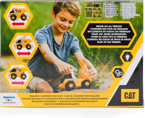 Miniatura 8 de Cat Juguetes de construcción, camión volquete imparable, luces y sonidos realistas, tecnología de accionamiento de movimiento, funciones de trabajo