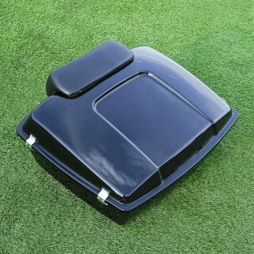 Miniatura 8 de TCT-MOTORPARTS Tronco y respaldo picados color negro vivo para Harley 1997-2013 Touring Electra Glide Ultra Limited Street Glide Raod Glide