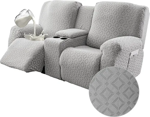 Miniatura 41 de Gennia Funda Impermeable para Sofá Reclinable, Fundas Elásticas para Sofá Reclinable con Bolsillos, Fundas Lavables para Sillón Reclinable Lazy Boy
