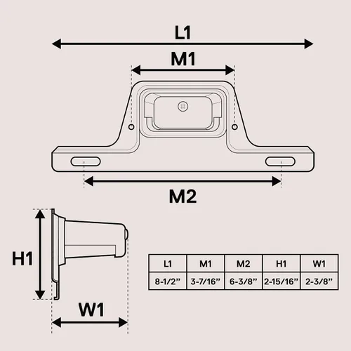 Miniatura 7 de True Mods - Luz LED negra para placa de matrícula para remolque de barco [montaje de soporte de acero] [DOT FMVSS 108] [SAE L] 12 V CC impermeable