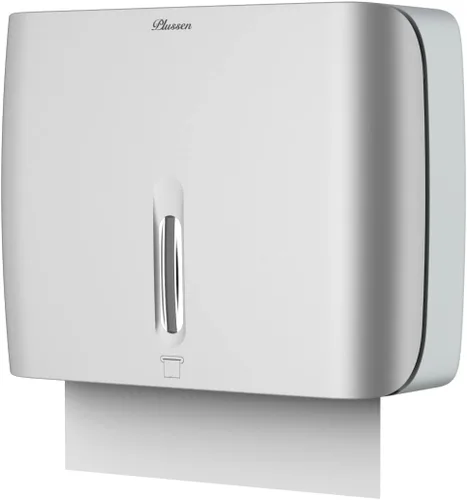 Miniatura 9 de Dispensador de toallas de papel de montaje en pared comercial con cerradura de llave, dispensador compacto de toallas de papel multipliegue