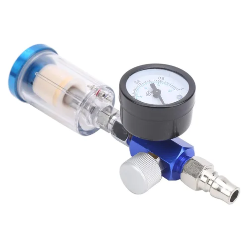 Kit de regulador de presión de filtro de aire, juego de pistola pulverizadora neumática, filtro compresor de herramienta de aire de 1/4 pulgadas con