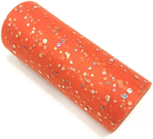 Miniatura 6 de Rollo de tul con lentejuelas con purpurina, decoración de boda, suministros de organza para fiestas de cumpleaños, carrete de tela, vestido tutú
